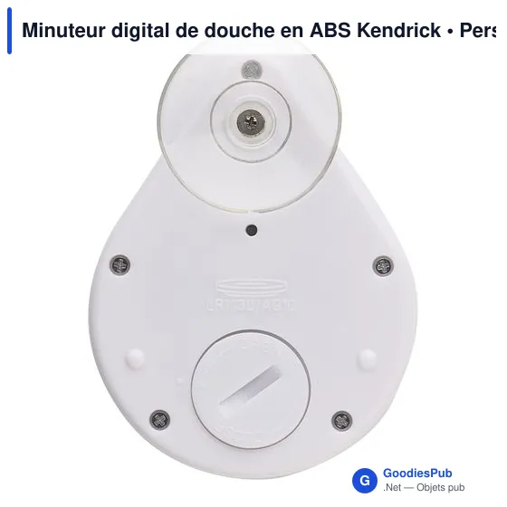 Minuteur digital de douche personnalisable avec logo - Kendrick - Image 3