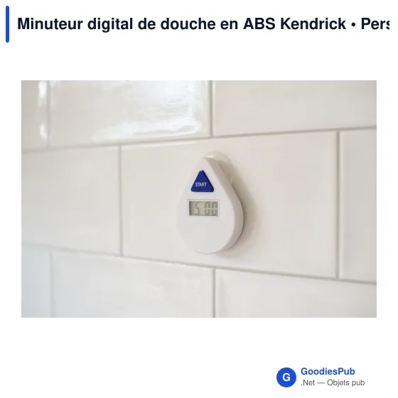 Minuteur digital de douche personnalisable avec logo - Kendrick - Image 7