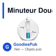 Minuteur de douche personnalisable avec logo - Sablier 5 min - Miniature 1