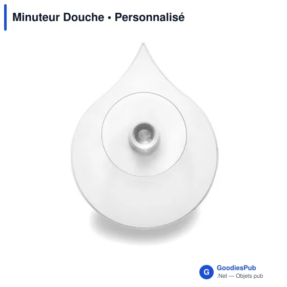 Minuteur de douche personnalisable avec logo - Sablier 5 min - Image 3