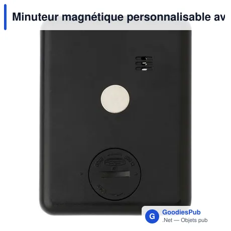 Minuteur magnétique personnalisable avec logo - Lorelei
