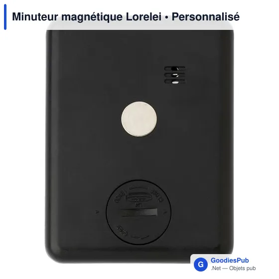 Minuteur magnétique personnalisable avec logo - Lorelei - Image 1