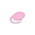 Variante Rose - Miroir de poche personnalisable coulissant en ABS avec logo - Poise