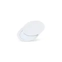 Variante Blanc - Miroir de poche personnalisable coulissant en ABS avec logo - Poise