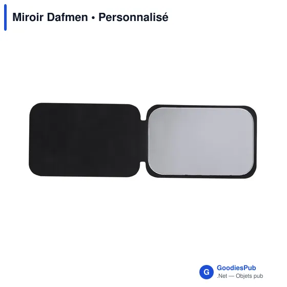 Miroir de poche personnalisable Dafmen avec logo - Image 1