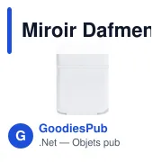 Miroir de poche personnalisable Dafmen avec logo - Miniature 3