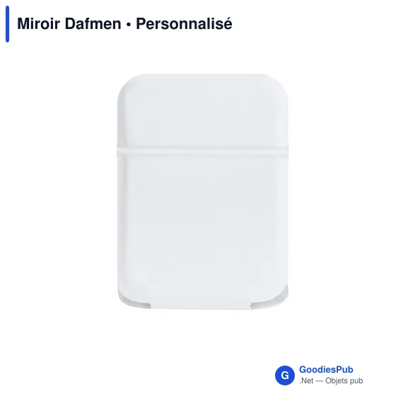 Miroir de poche personnalisable Dafmen avec logo - Image 3
