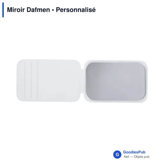 Miroir de poche personnalisable Dafmen avec logo - Image 5