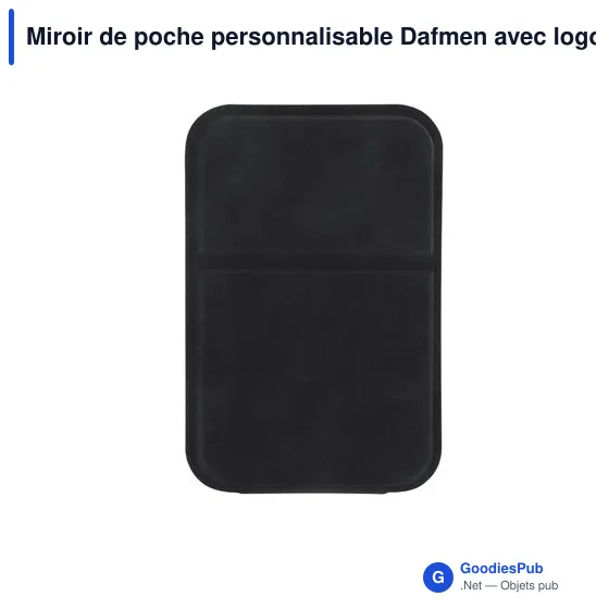 Miroir de poche personnalisable Dafmen avec logo - Image 9