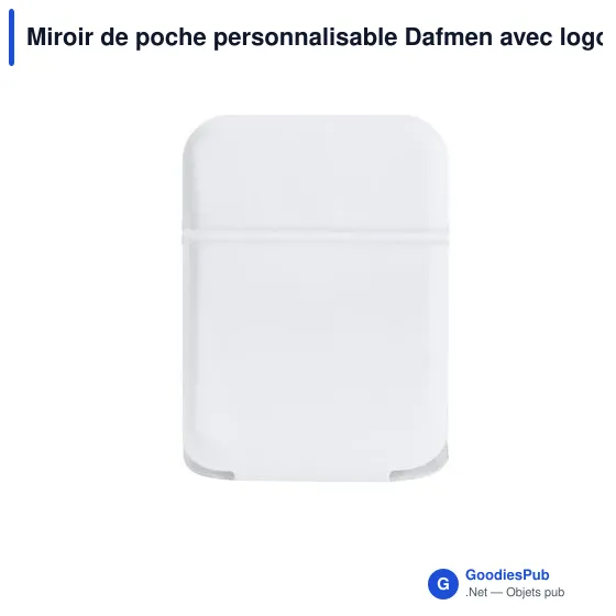 Miroir de poche personnalisable Dafmen avec logo - Image 10