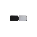 Variante noir - Miroir de poche personnalisable Dafmen avec logo