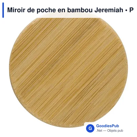 Miroir de poche en bambou Jeremiah