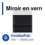Miroir en verre Mio - Miniature 1