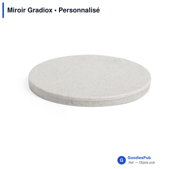 Miroir de poche personnalisable Gradiox avec logo - Image 3