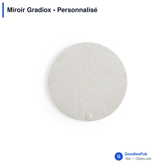 Miroir de poche personnalisable Gradiox avec logo - Image 4