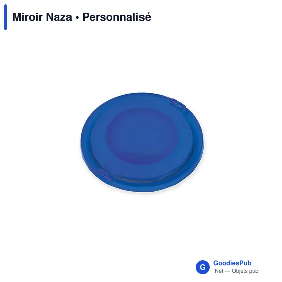 Miroir de poche personnalisable Naza avec logo - Bien-être - Image 7
