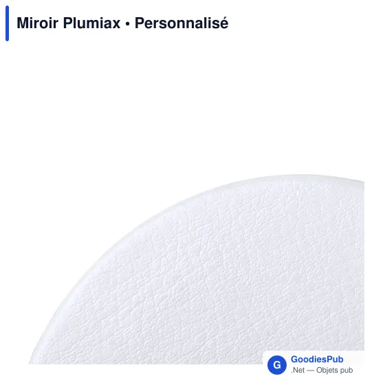Miroir de poche personnalisable Plumiax avec logo - Image 3