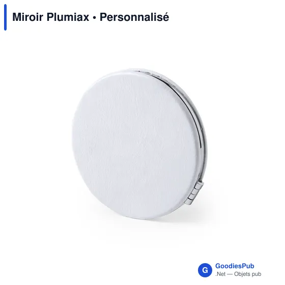 Miroir de poche personnalisable Plumiax avec logo - Image 5