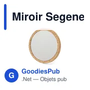 Miroir Segenen - Miniature 1