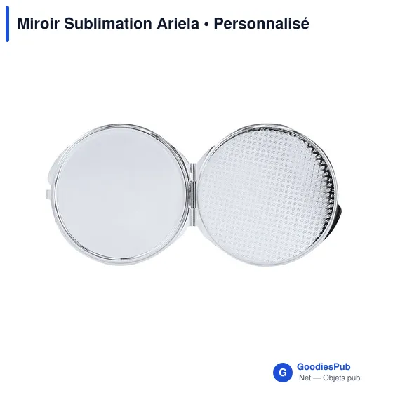 Miroir de poche personnalisable Ariela avec logo - Image 6