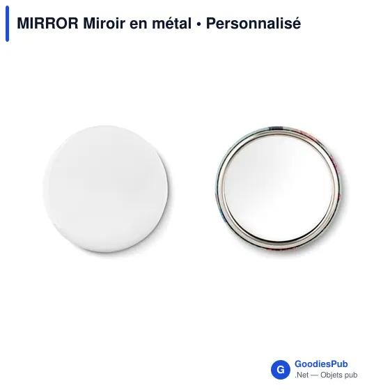 MIRROR Pins en métal avec miroir - Image 1