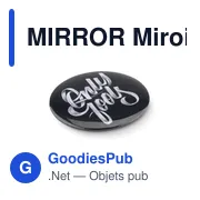 MIRROR Pins en métal avec miroir - Miniature 3