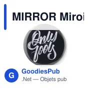 MIRROR Pins en métal avec miroir - Miniature 4