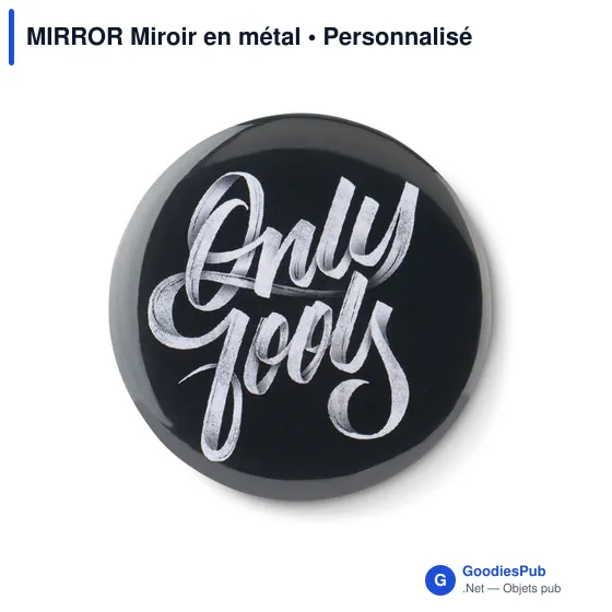 MIRROR Pins en métal avec miroir - Image 4