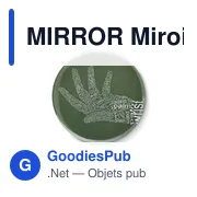 MIRROR Pins en métal avec miroir - Miniature 5