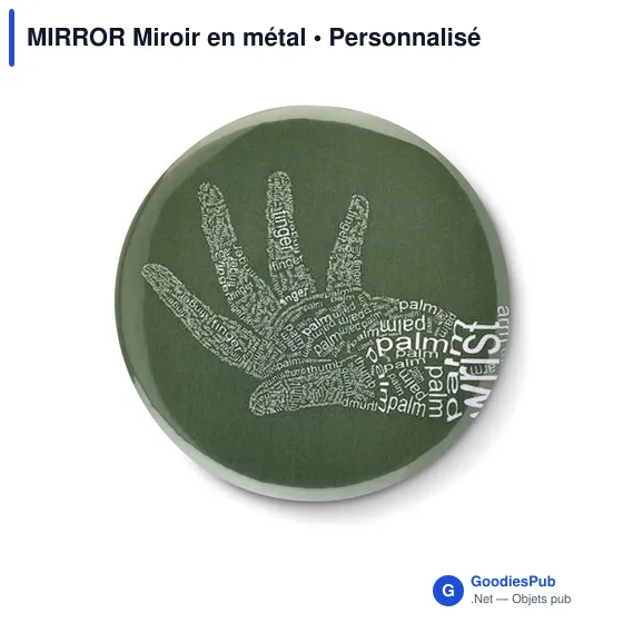 MIRROR Pins en métal avec miroir - Image 5