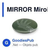 MIRROR Pins en métal avec miroir - Miniature 6