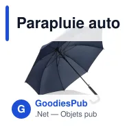 Parapluie automatique personnalisable 23 pouces en pongée avec logo - Mistralwood - Miniature 4