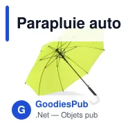 Parapluie automatique personnalisable 23 pouces en pongée avec logo - Mistralwood - Miniature 5