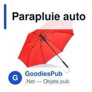Parapluie automatique personnalisable 23 pouces en pongée avec logo - Mistralwood - Miniature 6