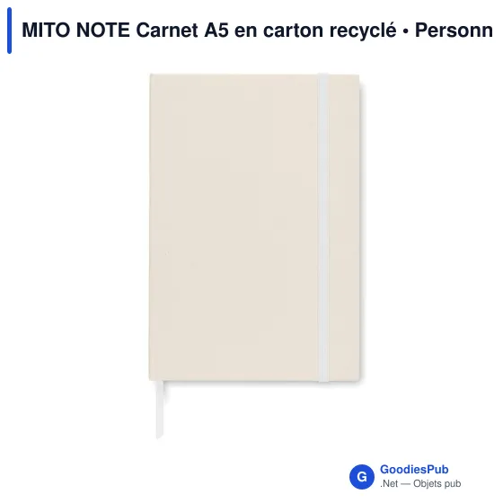 MITO NOTE Carnet A5 en carton recyclé - Image 3