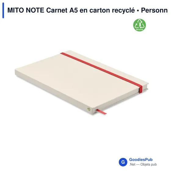 MITO NOTE Carnet A5 en carton recyclé - Image 4
