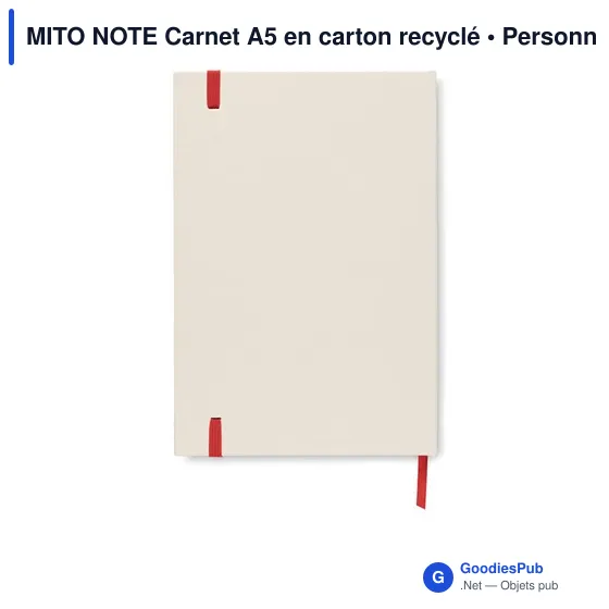 MITO NOTE Carnet A5 en carton recyclé - Image 5