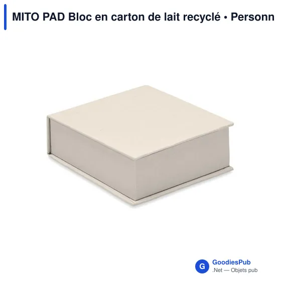 Carnet personnalisable en carton recyclé avec logo entreprise - Image 2