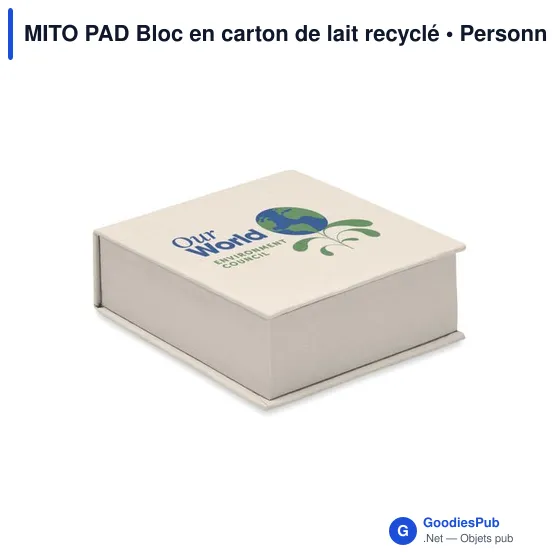 Carnet personnalisable en carton recyclé avec logo entreprise - Image 3