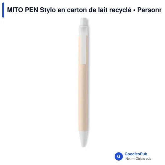 MITO PEN Stylo en carton de lait recyclé - Image 2