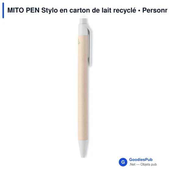 MITO PEN Stylo en carton de lait recyclé - Image 3