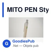 MITO PEN Stylo en carton de lait recyclé - Miniature 4