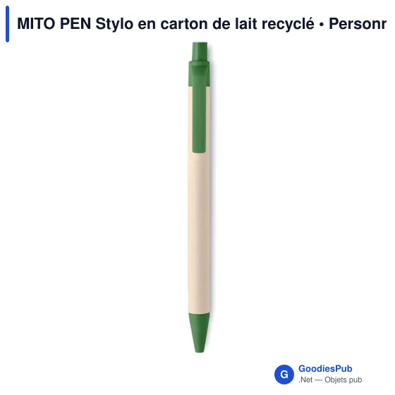 MITO PEN Stylo en carton de lait recyclé - Image 6