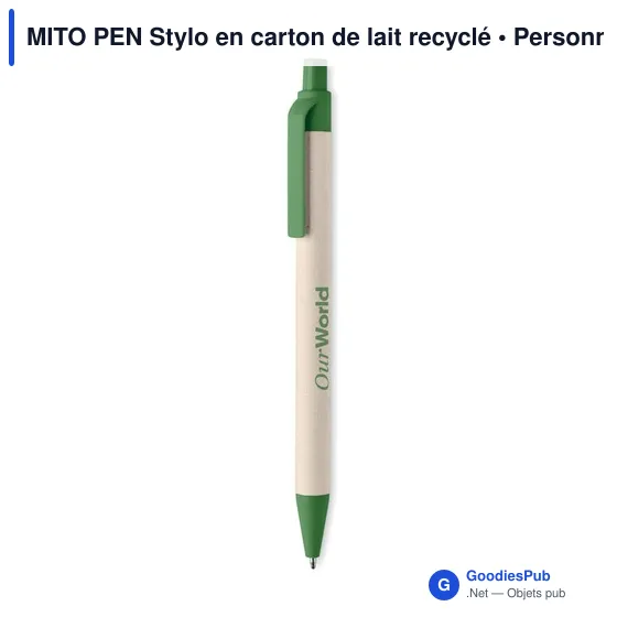 MITO PEN Stylo en carton de lait recyclé - Image 8