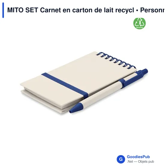 MITO SET Carnet en carton de lait recycl - Image 11