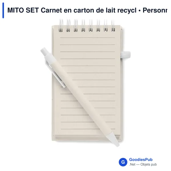 MITO SET Carnet en carton de lait recycl - Image 4