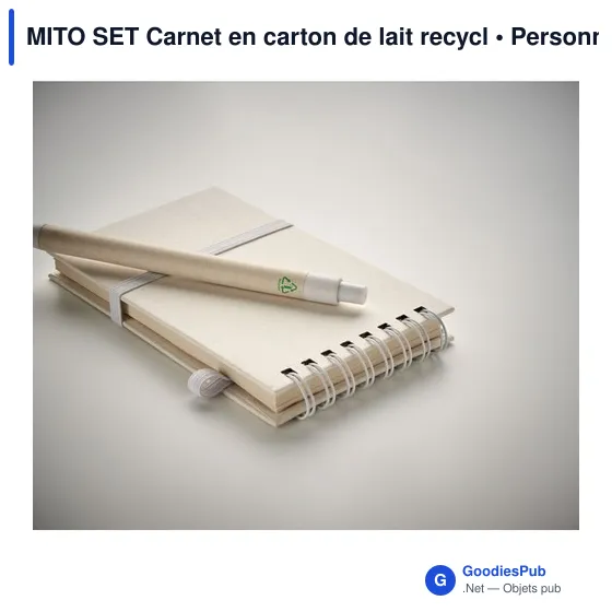 MITO SET Carnet en carton de lait recycl - Image 5