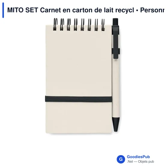MITO SET Carnet en carton de lait recycl - Image 8