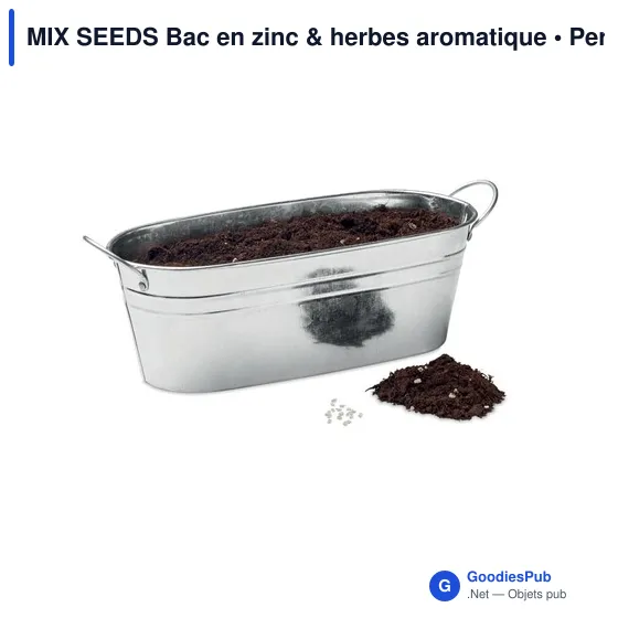 MIX SEEDS Bac en zinc & herbes aromatique - Image 3