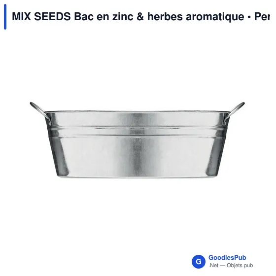 MIX SEEDS Bac en zinc & herbes aromatique - Image 4